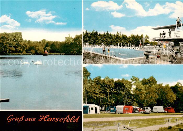 Harsefeld Schwanenteich Freibad Campingplatz