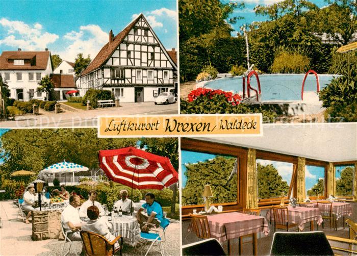 Wrexen Pension Roemer Gastraum Terrasse Swimming Pool Fachwerkhaus