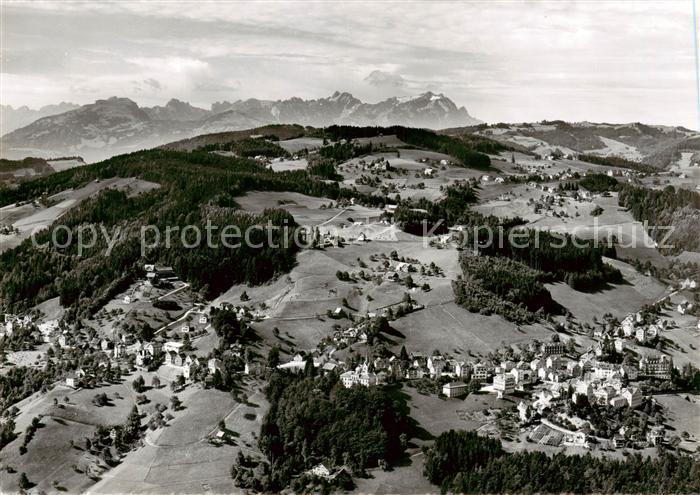 Walzenhausen AR Panorama Blick gegen Saentis Appenzeller Alpen