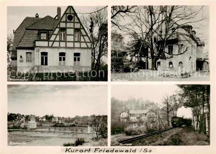 Friedewald Moritzburg Sachsen Gemeindeamt Kulturhaus Kurhaus Dampflokomotive Tei