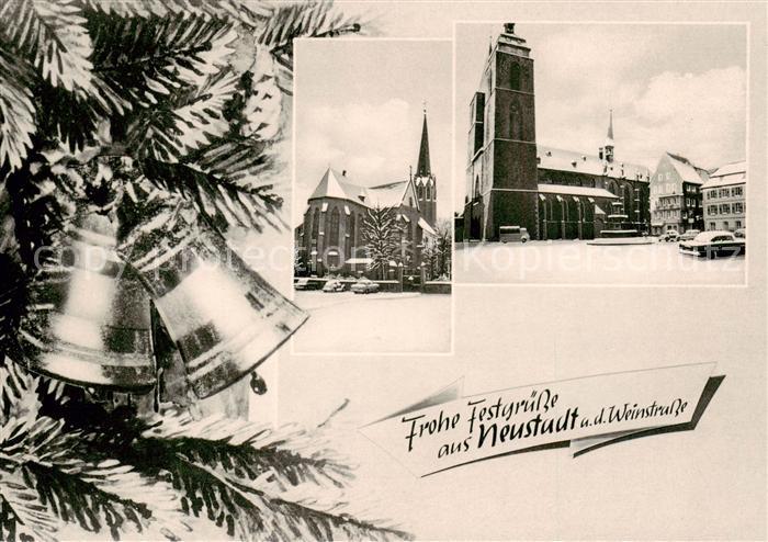 Neustadt Weinstrasse Haardt Weihnachtskarte Kirche