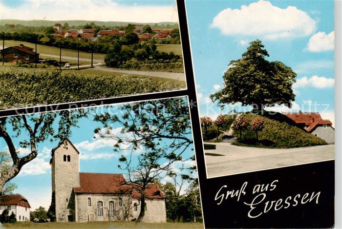 Evessen Panorama Kirche Alter Baum