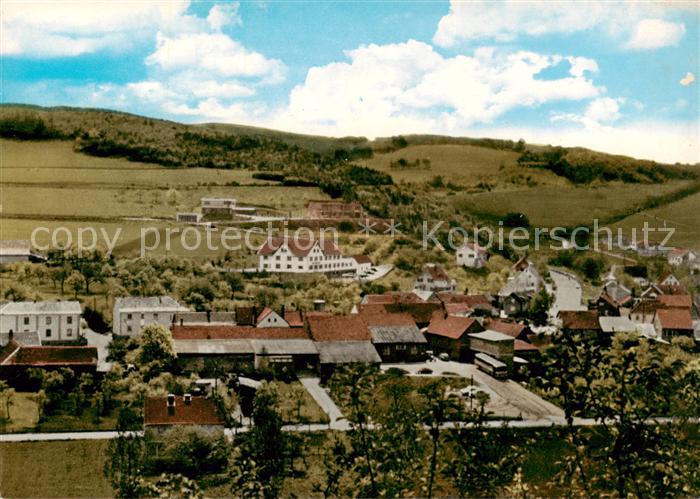 Schoenau Eifel Panorama Blick auf Hotel Restaurant Haus in der Sonne