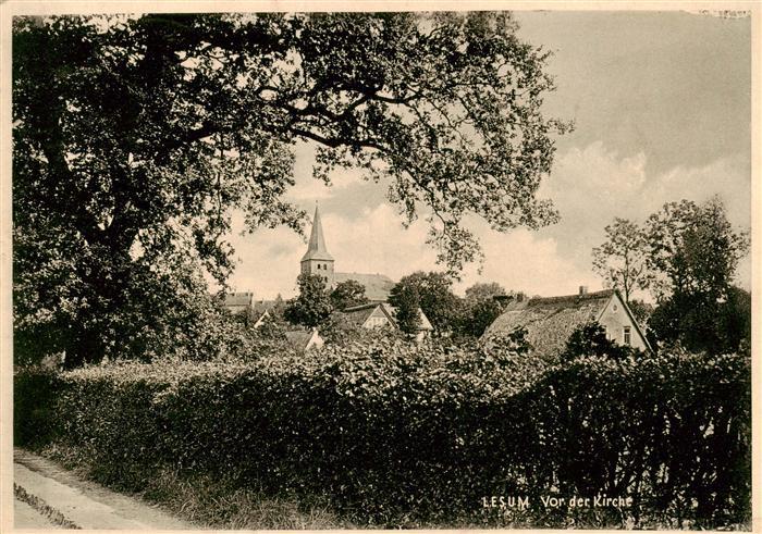 Lesum Blick zur Kirche