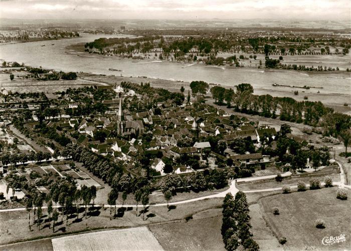 Zons Rhein NRW Fliegeraufnahme