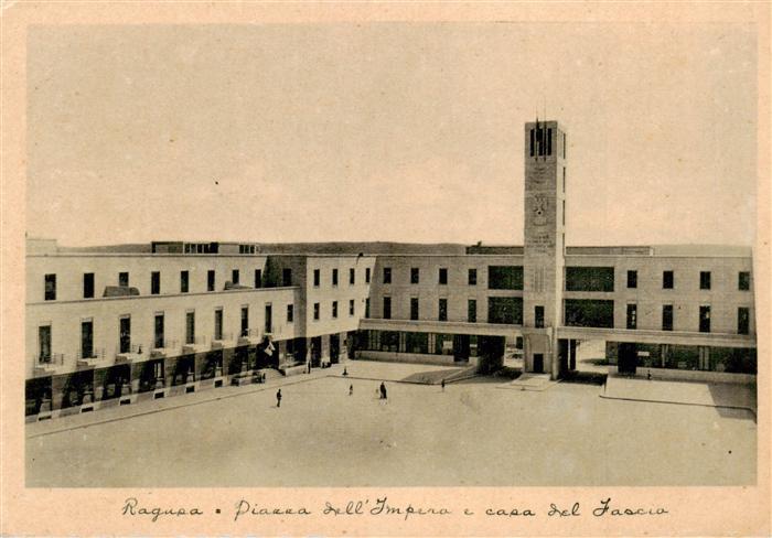 Ragusa Sicilia IT Piazza dell Impero e casa del fascio