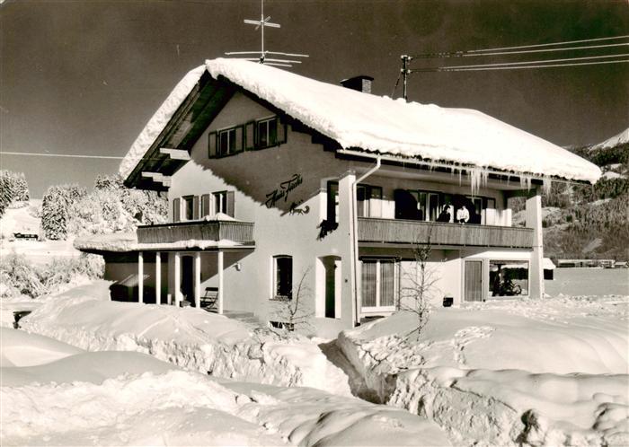 Oberstdorf Pension Haus Fuchs Winterlandschaft Alpen