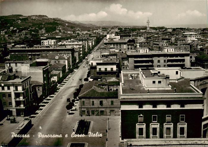 Pescara Abruzzo IT Panorama e Corso Italia