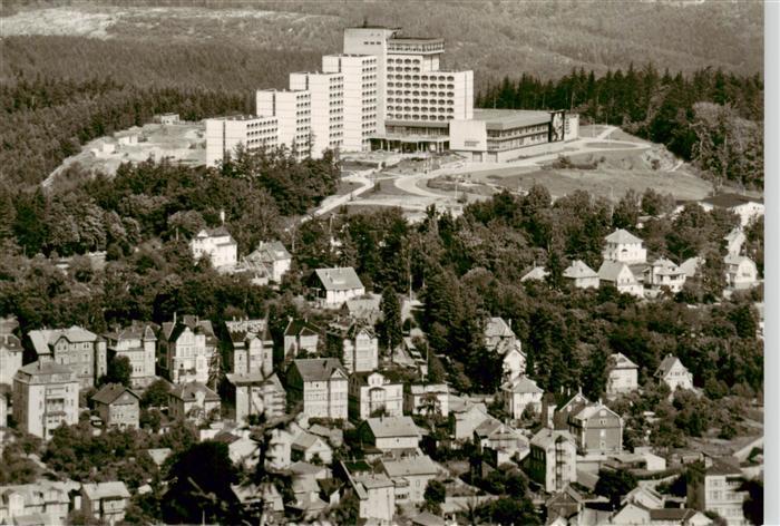Friedrichroda Panorama mit FDGB Erholungsheim August Bebel