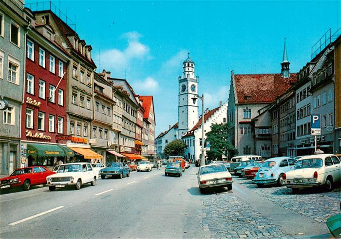 Ravensburg  Wuerttemberg Stadtzentrum Blick zur Kirche