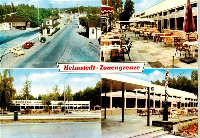 Helmstedt Niedersachsen Zonengrenze Gaststaette Restaurant Terrasse