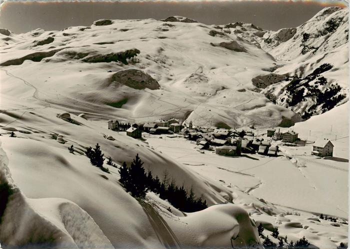 Bivio Panorama Wintersportplatz am Julierpass Alpen