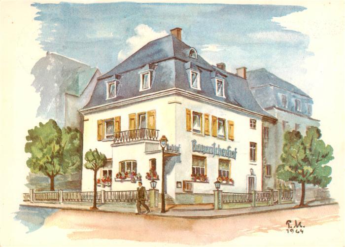 Bad Nauheim Gasthof Bayerischer Hof Kuenstlerkarte