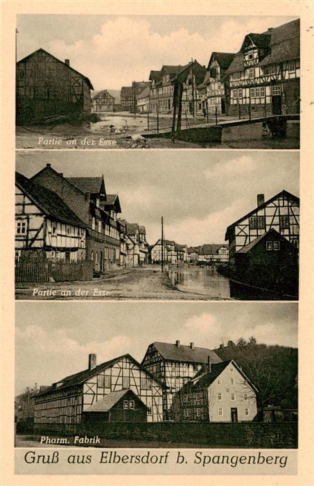 Elbersdorf Melsungen Spangenberg Partie an der Esse Pharm. Fabrik