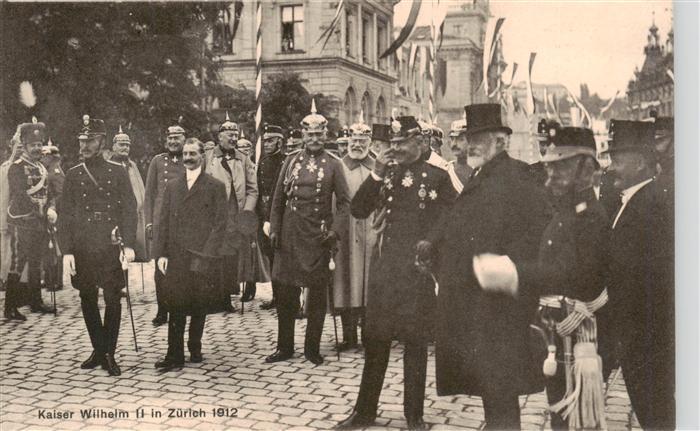 Zuerich ZH Besuch von Kaiser Wilhelm II