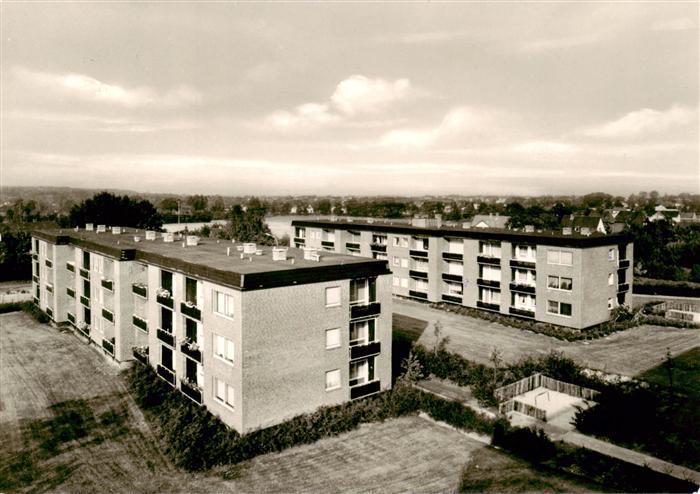 Thesdorf Pinneberg Panorama Wohnblocks Verlagsstempel