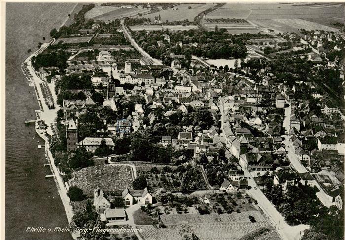 Eltville Rhein Original Fliegeraufnahme