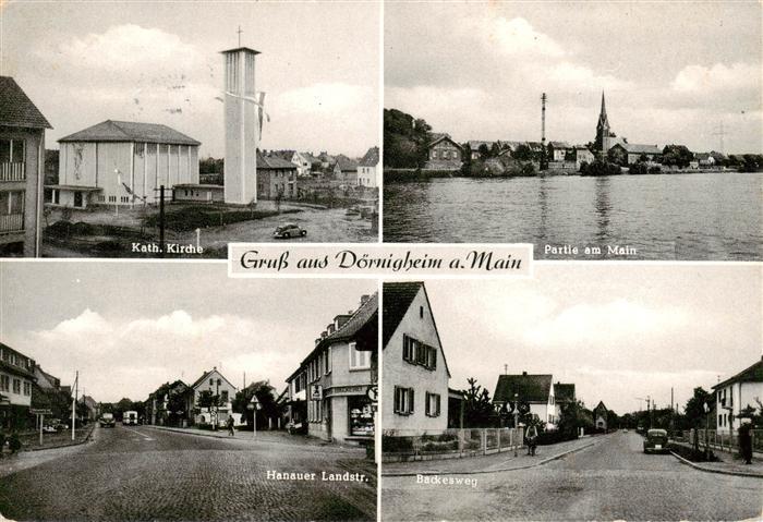 Doernigheim Maintal Kath Kirche Mainpartie Hanauer Landstrasse Backesweg