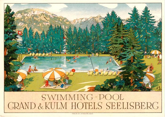 Seelisberg UR Swimming Pool Grand und Kulm Hotels