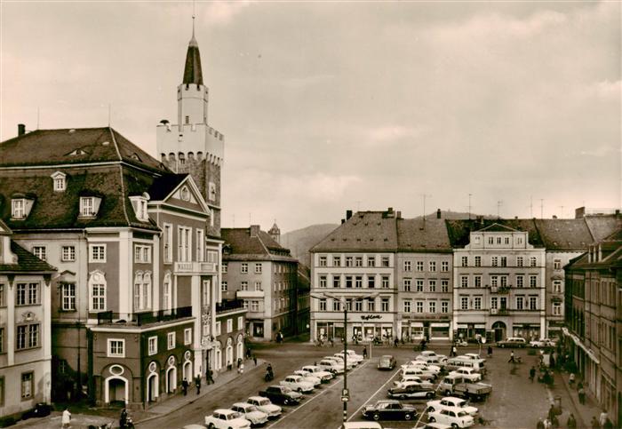 Loebau Sachsen Rathaus mit Platz der Befreiung