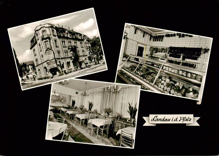 Landau  Pfalz Hotel Zum goldenen Kreuz Gaststube Metzgerei