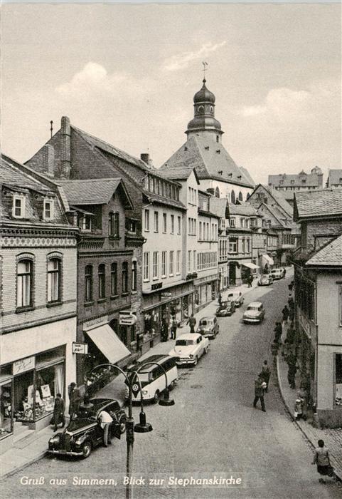 Simmern Hunsrueck Blick zur Stephanskirche