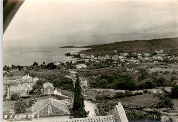Malinska  Krk Croatia Fliegeraufnahme