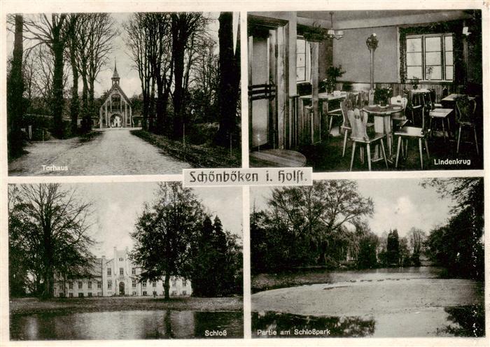 Schoenboeken Torhaus Lindenkrug Schloss Partie am Schlosspark