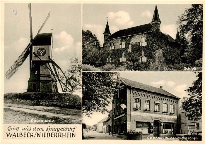 Walbeck Geldern Rheinland Bockmuehle Schloss Gasthaus zu den drei Kronen