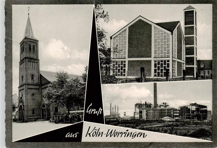 Worringen Koeln Kirche Industrie