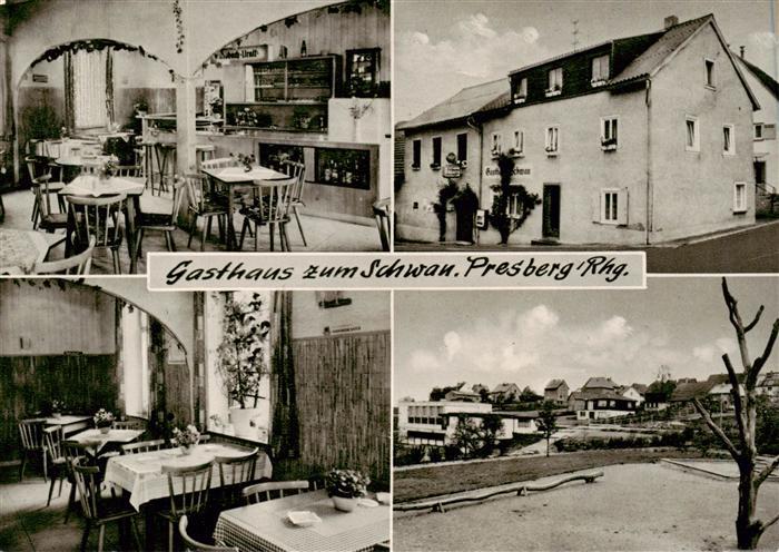 Presberg Rheingau Ruedesheim Gasthaus zum Schwan Ortsansicht
