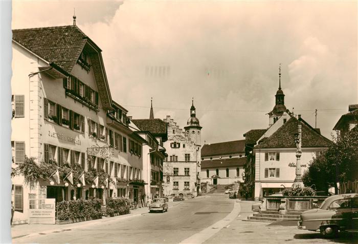 Sursee LU Ortszentrum Brunnen