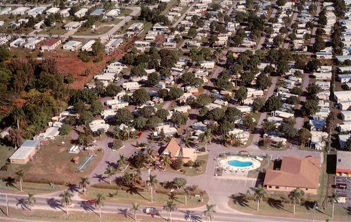 Fort Myers Florida USA Fort Myers Beach R. V. Resort aerial view