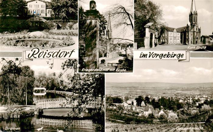 Roisdorf Bornheim Parksanatorium Kriegerdenkmal Kirche Brunnen Gesamtansicht