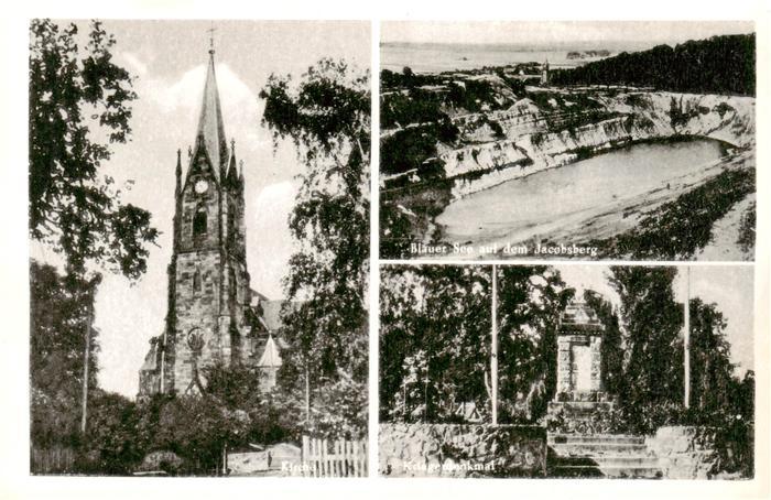 Lerbeck Porta Westfalica Kirche Blauer See auf dem Jacobsberg Kriegerdenkmal