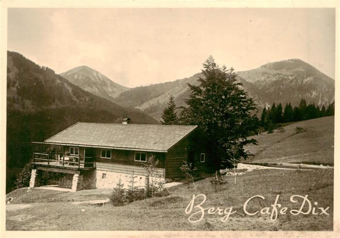 Bad Wiessee BergCafe Dix Bayerische Alpen