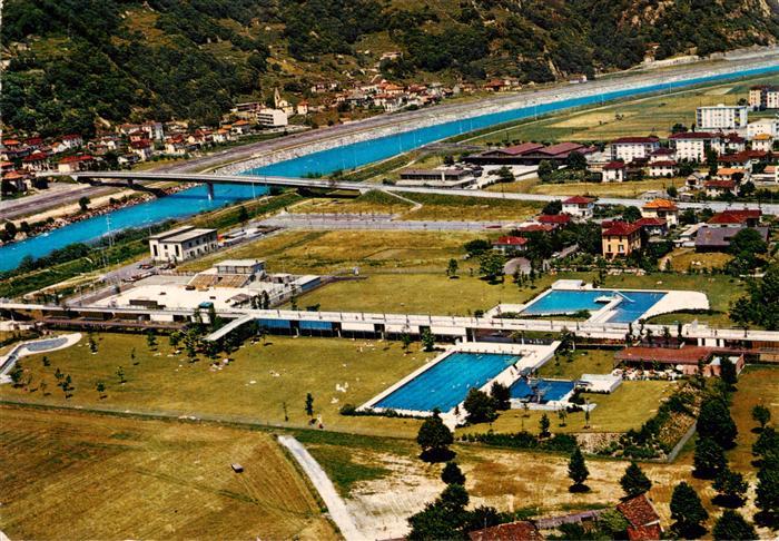 Bellinzona TI Le nuove piscine veduta aerea