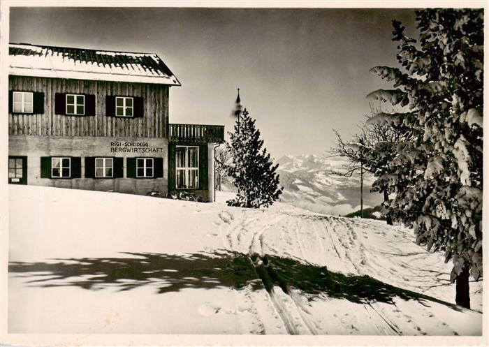 Scheidegg Allgaeu Berggasthaus Rigi Wintersportplatz Allgaeuer Alpen