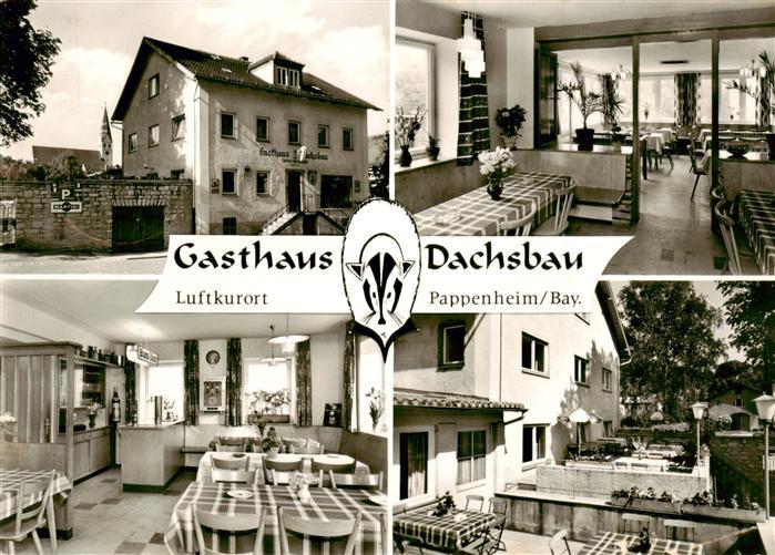 Pappenheim Mittelfranken Gasthaus Dachsbau Gaststaette Pension Terrasse
