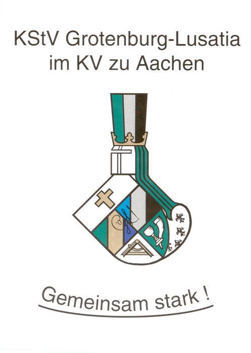 Aachen Wappen der KStV Grotenburg Lusatia