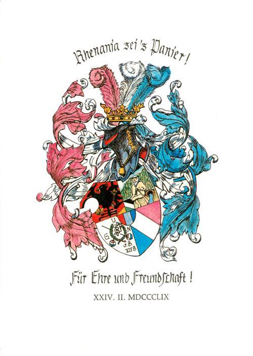 STUTTGART CITY Wappen der Rhenania Stuttgart