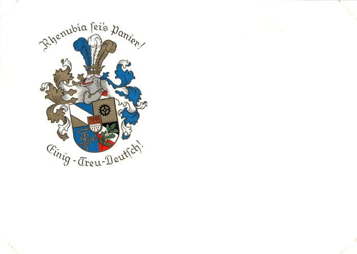 Koeln  Rhein Wappen der Rhenubia Koeln