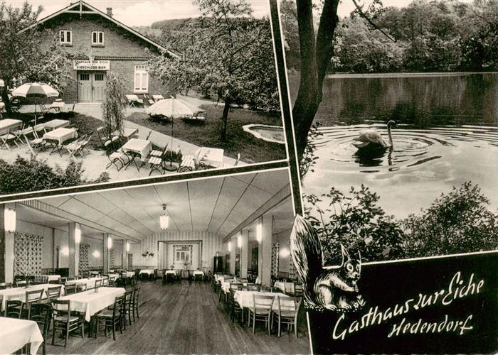 Hedendorf Buxtehude Gasthaus zur Eiche Saal Partie am Wasser Schwan