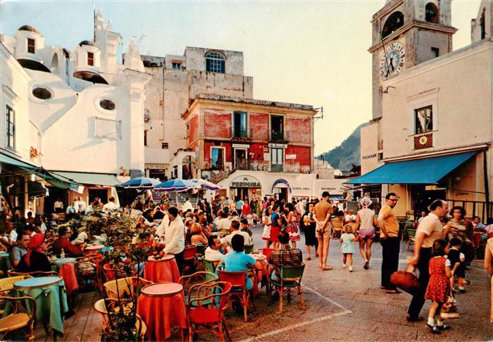 Capri Italia La Piazzetta Platz Zentrum StrassenCafes