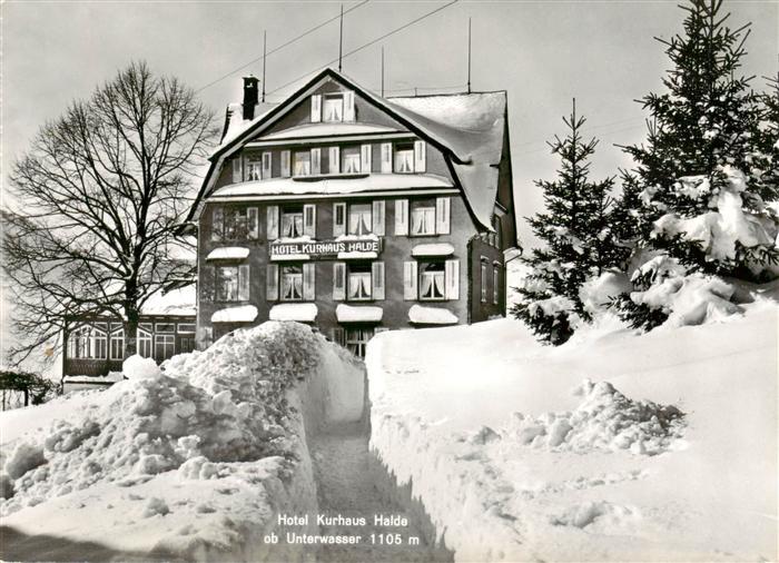 Unterwasser  Toggenburg SG Hotel Kurhaus Halde im Winter