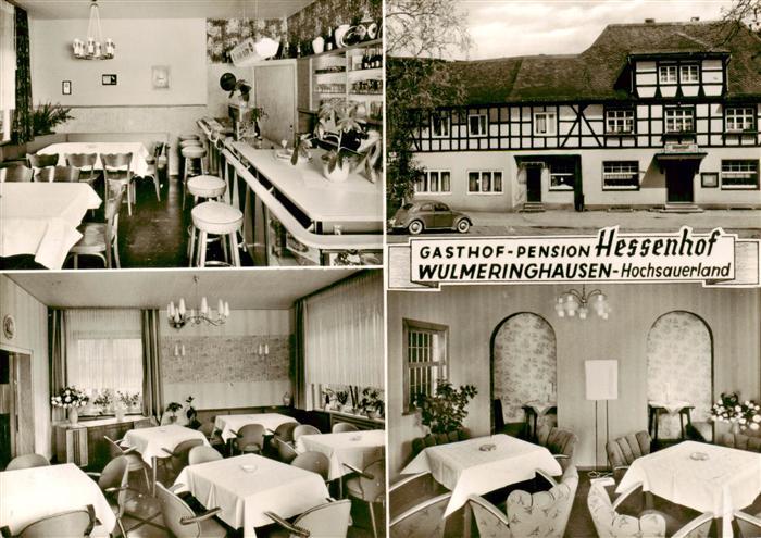 Wulmeringhausen Olsberg Gasthof Pension Hessenhof Gaststube
