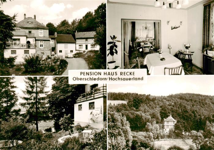 Oberschledorn Medebach Pension Haus Recke Landschaftspanorama