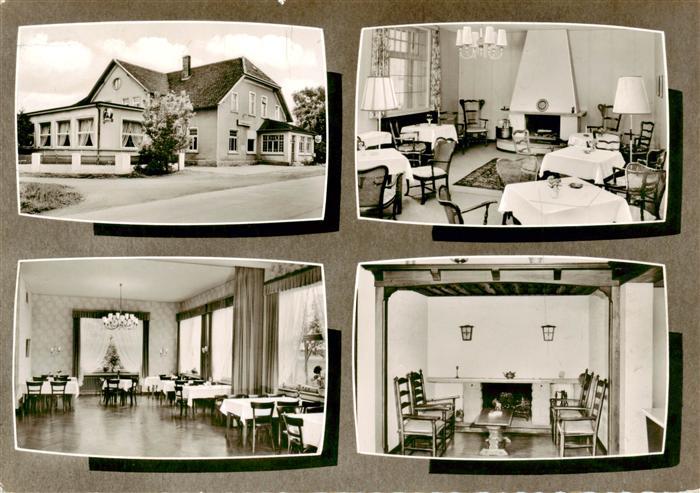 Aschendorf Bad Rothenfelde Gasthof Pension Kroeger Gastraeume Kamin