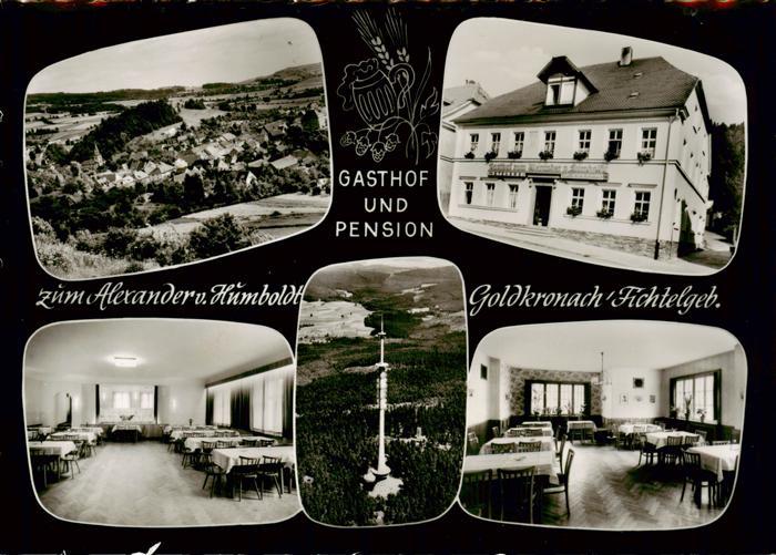 Goldkronach Panorama Gasthof Pension zum Alexander von Humboldt Gastraeume