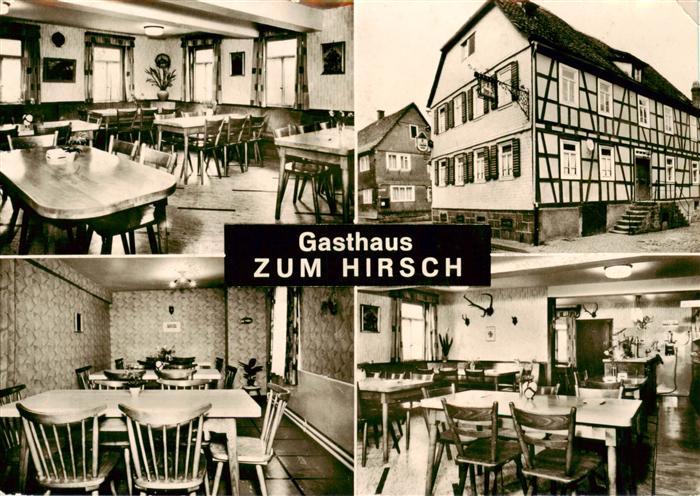Bad Koenig Odenwald Gasthaus zum Hirsch Gastraeume